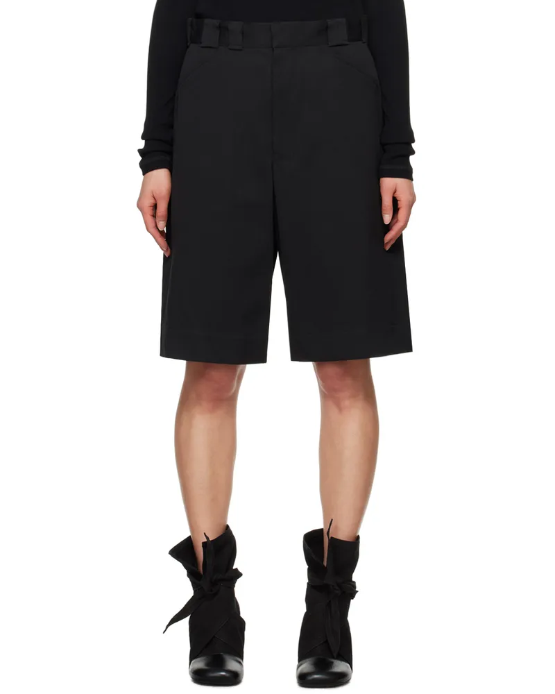Christophe Lemaire Black Tailored Shorts Bk999