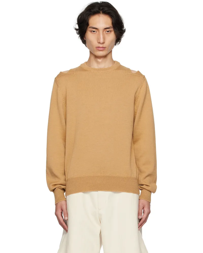 Jil Sander Beige Cutout Sweater 226