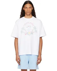 Casablanca Paris White Crayon Tennis Club T-Shirt Crayon