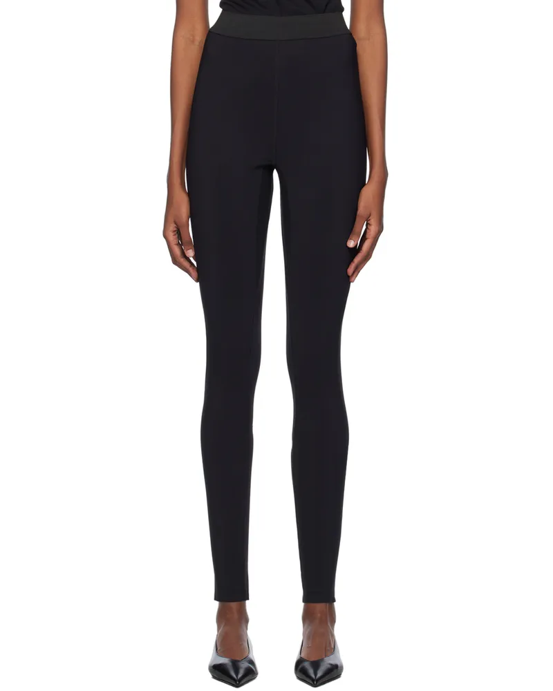 WARDROBE.NYC Black Zip Leggings Black
