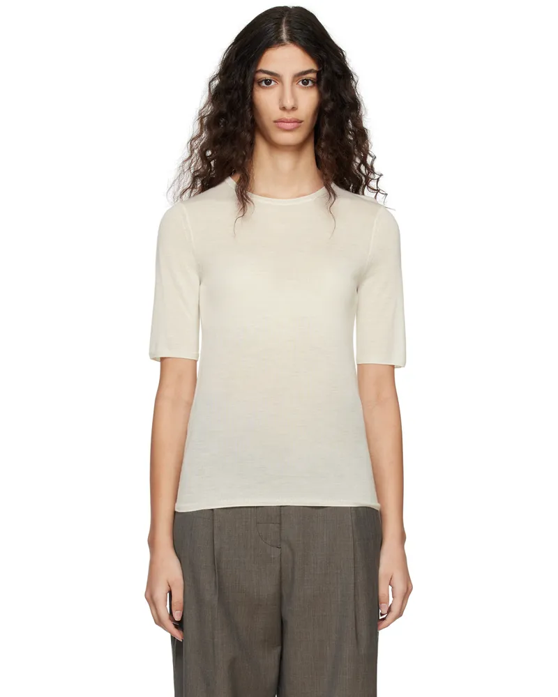 Totême Off-White Crewneck T-Shirt 199