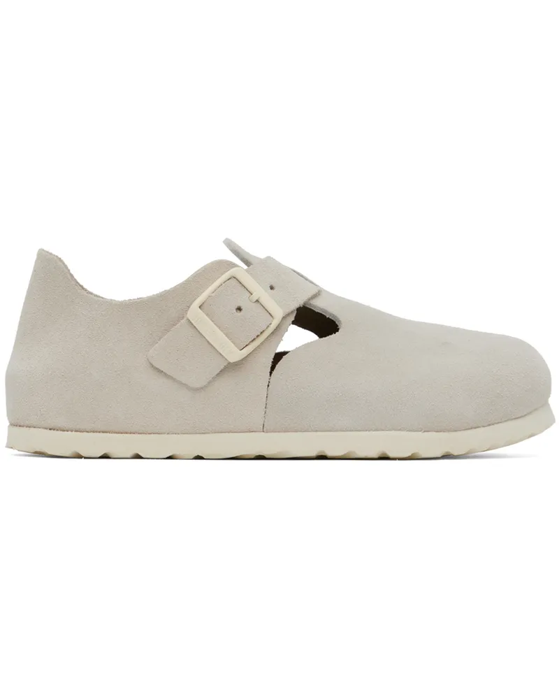 Birkenstock Off-White Narrow London Loafers Antique