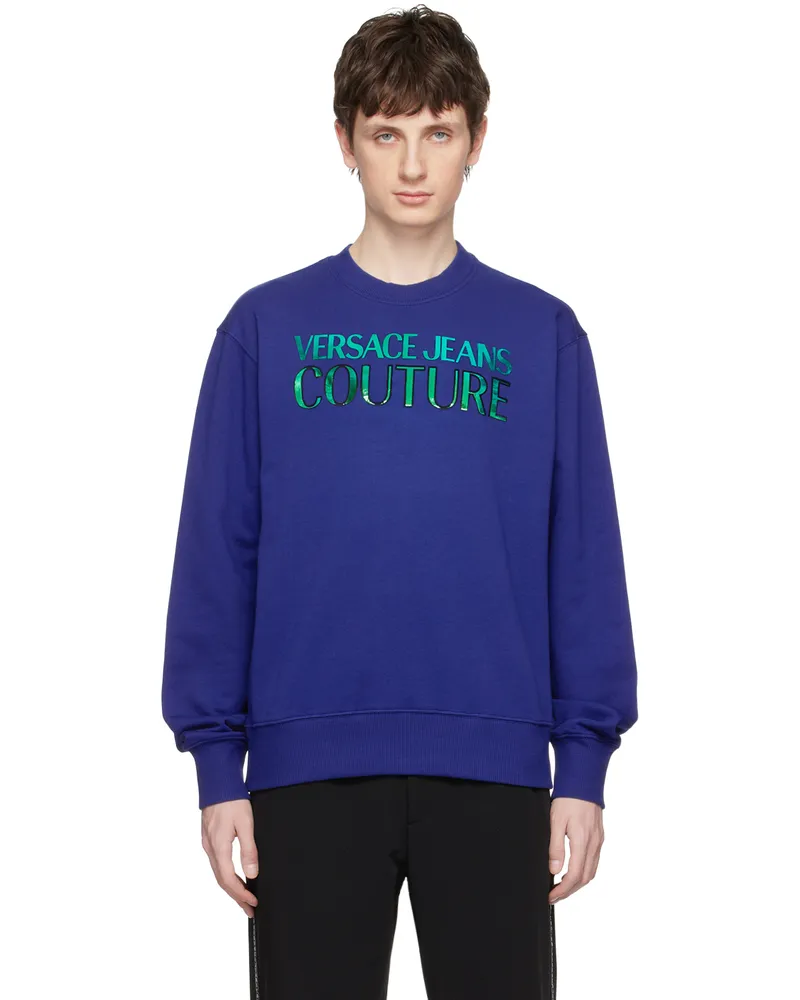 Versace Jeans Blue Iridescent Sweatshirt E206