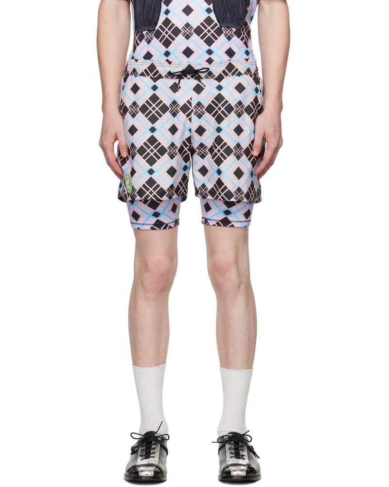 CHOPOVA LOWENA Pink Layered Shorts Multi