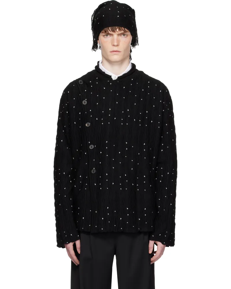 KIKO KOSTADINOV Black Raday Knitted Cardigan Night