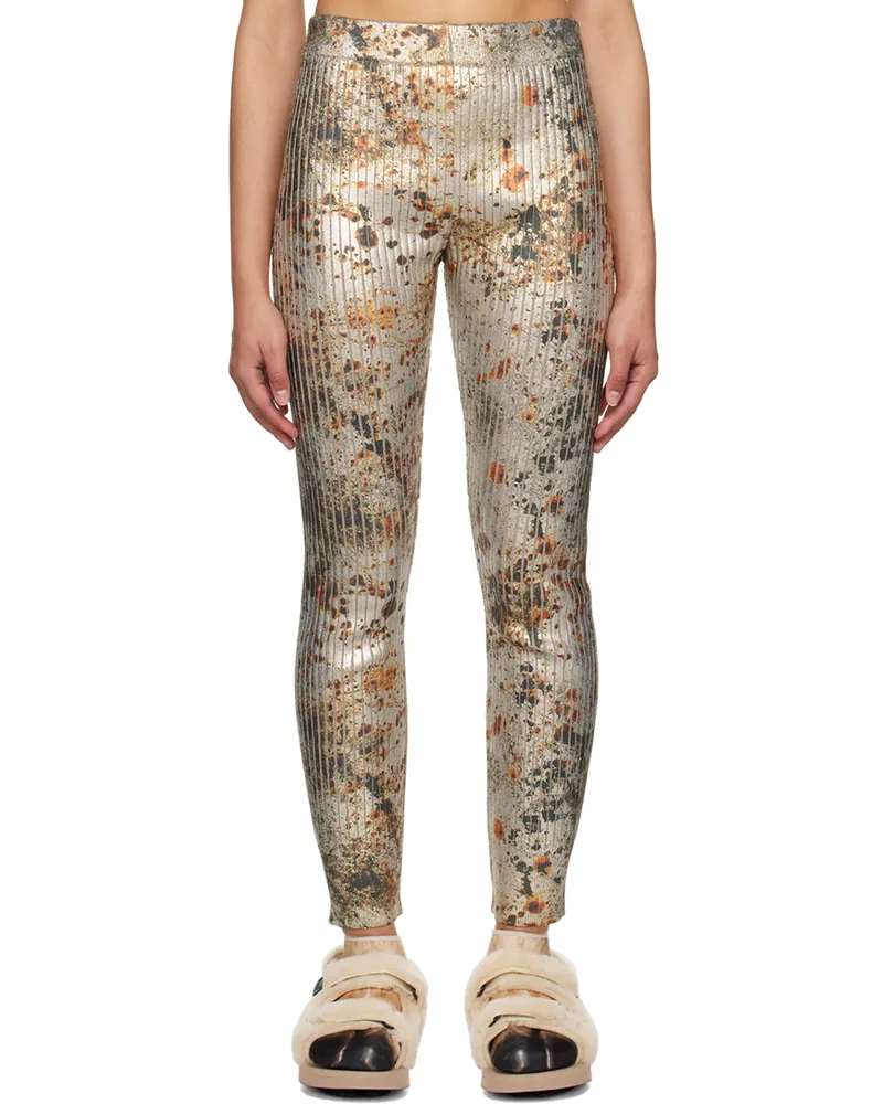Doublet Silver Rust Trousers Silver