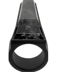 Rick Owens Black Crystal Trunk Ring Black