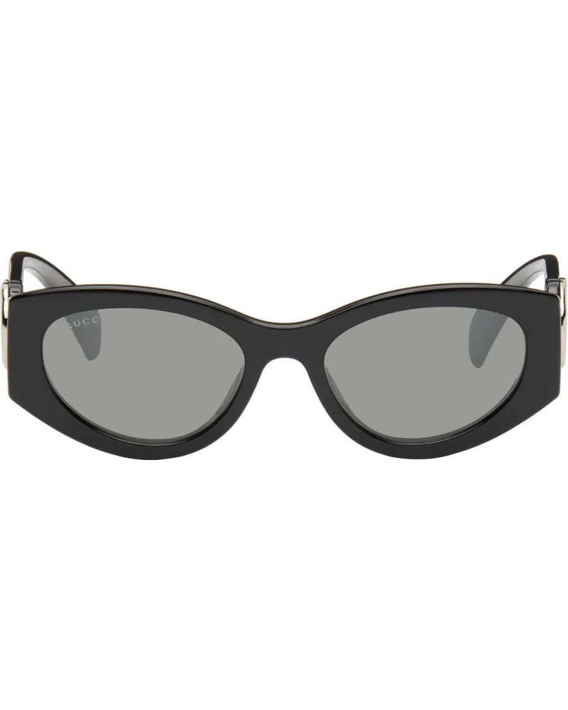 Gucci Black Cat-Eye Frame Sunglasses 001