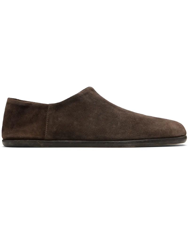 Maison Margiela Brown Tabi Babouche Loafers T2154
