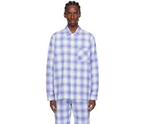 Blue Plaid Pyjama Shirt