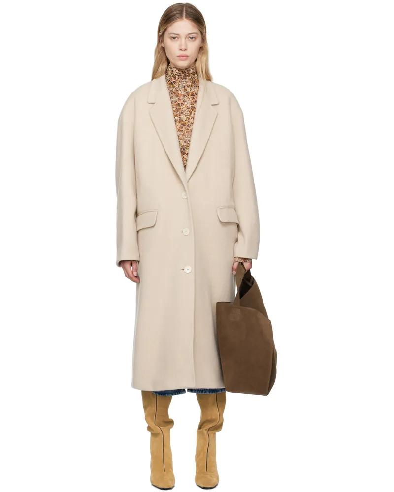 Isabel Marant Beige Ezefia Coat 90be