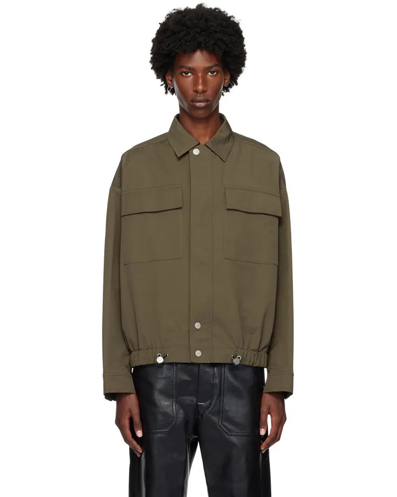 Nanushka Khaki Emeric Jacket Soil