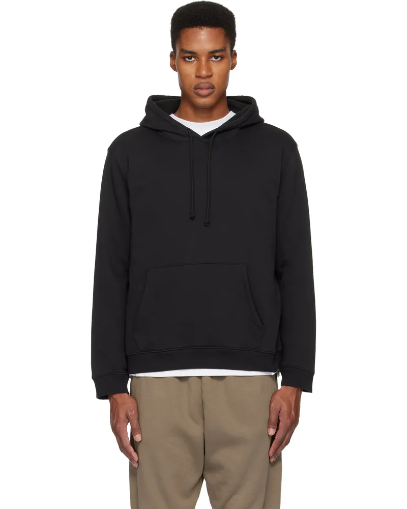 SKIMS Black Fleece Lounge Classic Hoodie Washed