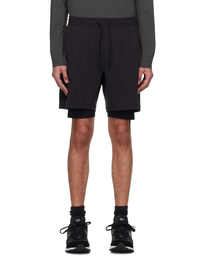 Reigning Champ Black 4-Way Combo 7 Training Shorts 001