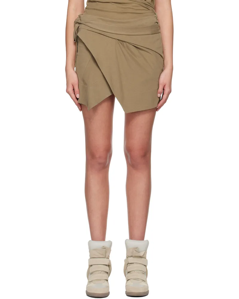 Isabel Marant Khaki Berenice Miniskirt Light