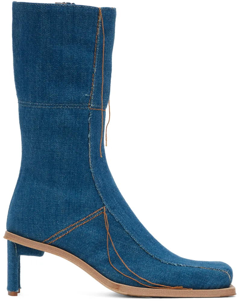 Miista Blue Amparo Boots Denim