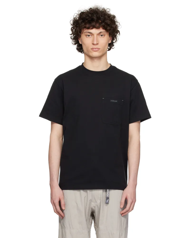 and wander Black Gramicci Edition Backprint T-shirt Black