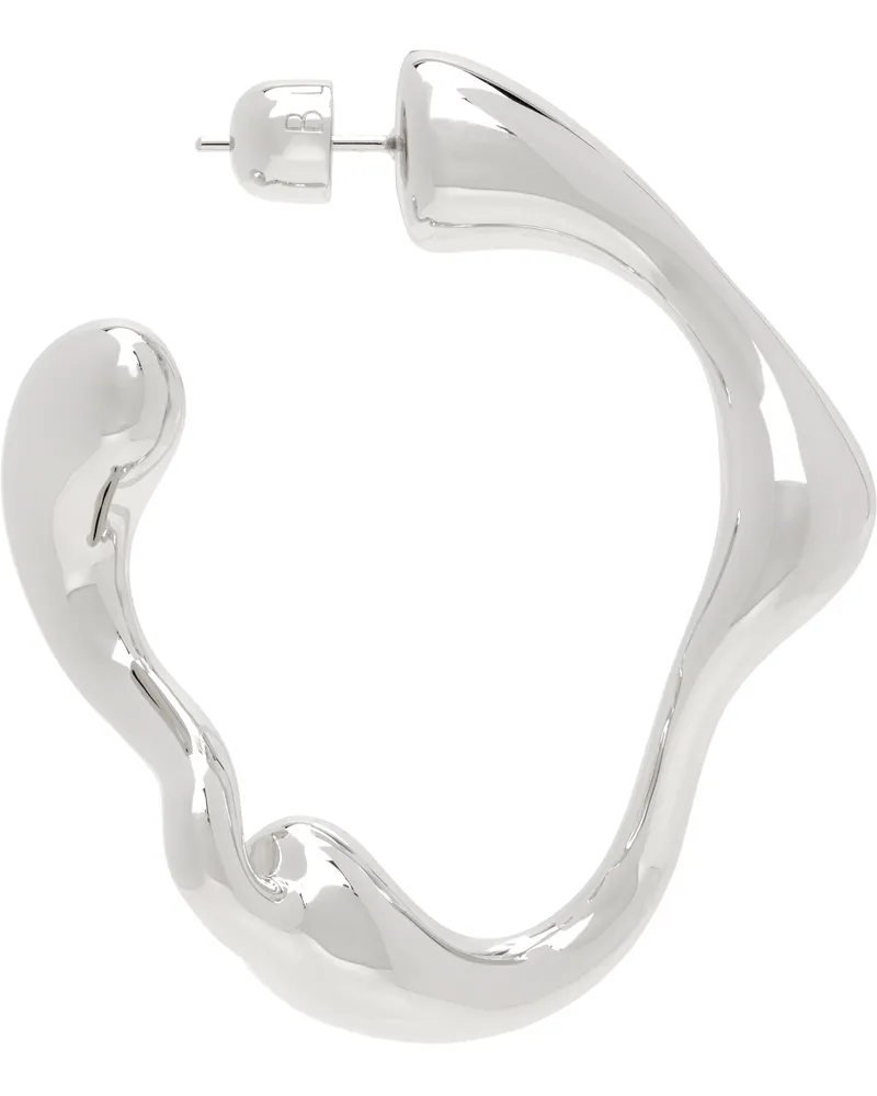 Maria Black Silver Splash Hoop Single Earring Sterling