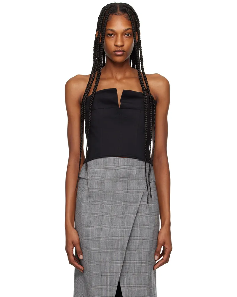 RECTO Black Cropped Camisole Black