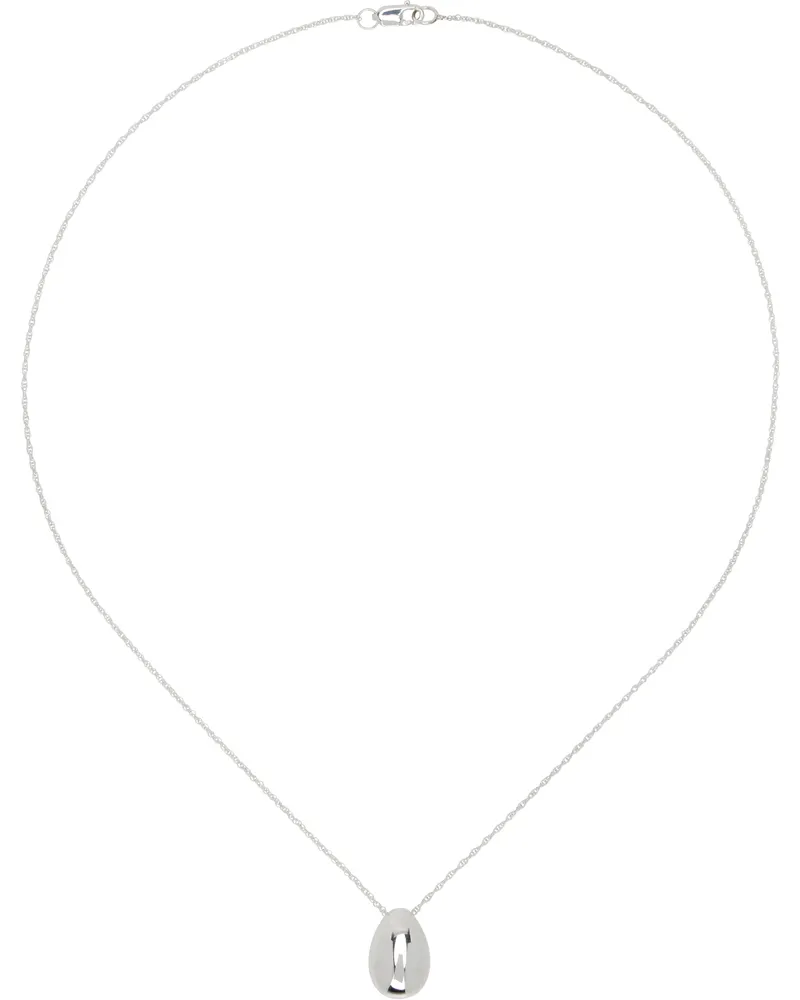 Sophie Buhai Silver Tiny Egg Pendant Necklace Sterling