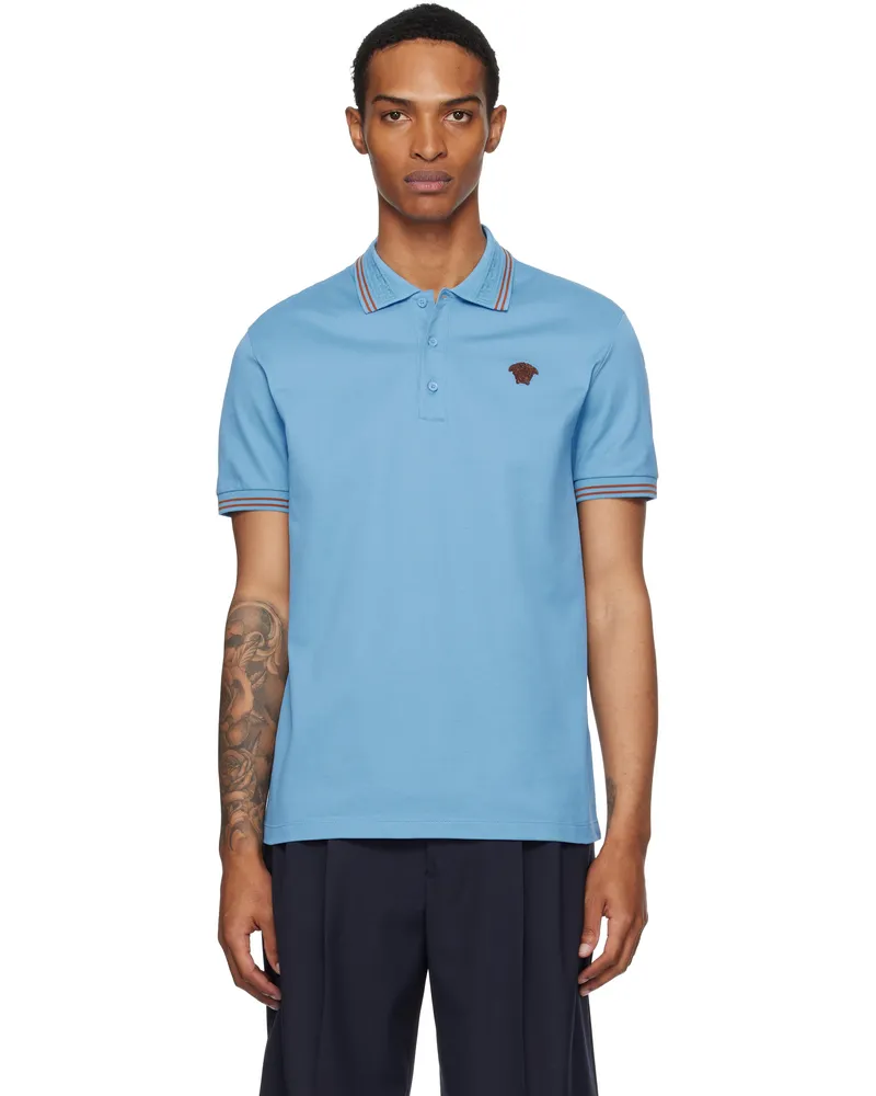 Versace Blue Medusa Polo 1ve90-powder