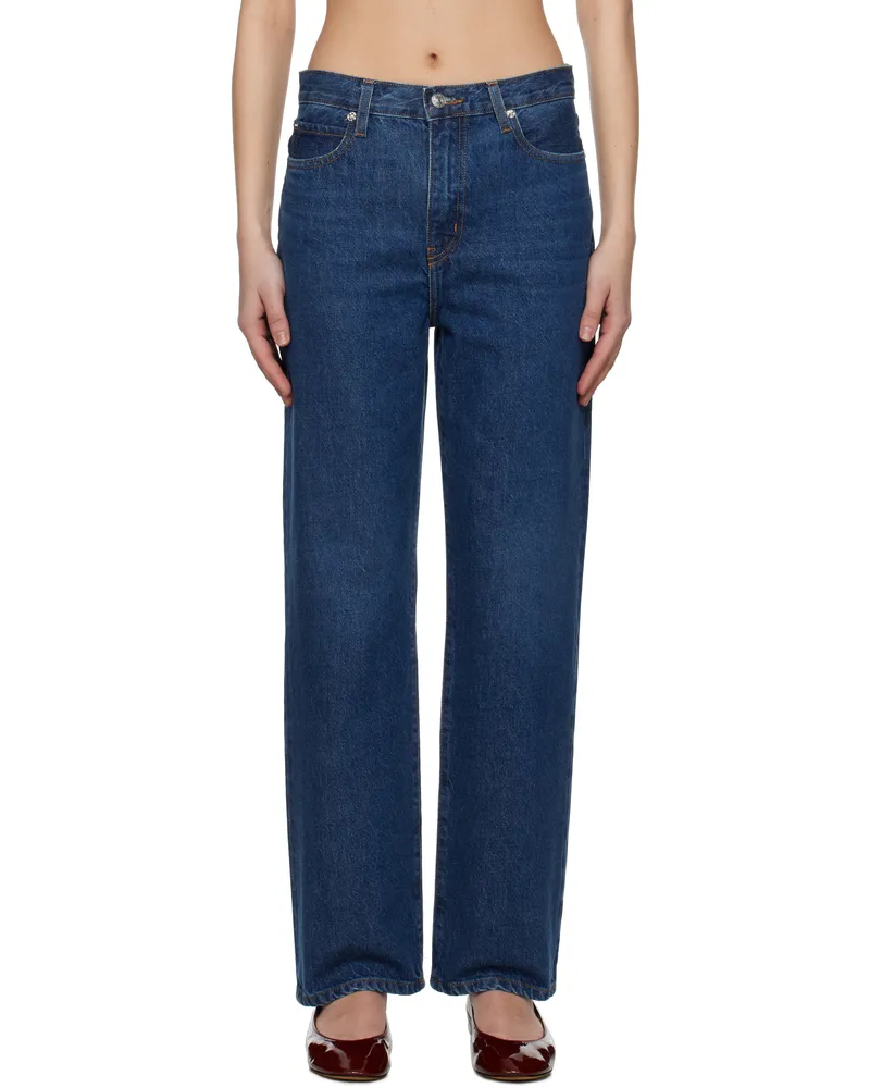 Frame Denim Blue 'Le Jane Ankle' Jeans Kirk