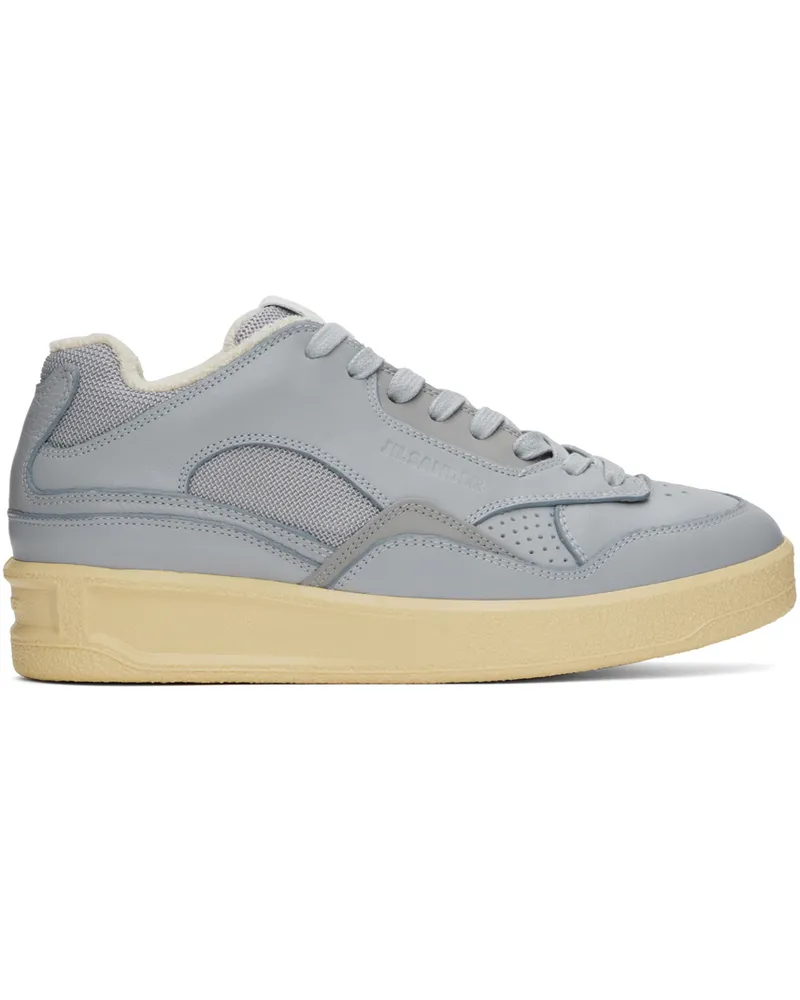 Jil Sander Blue Paneled Sneakers 056