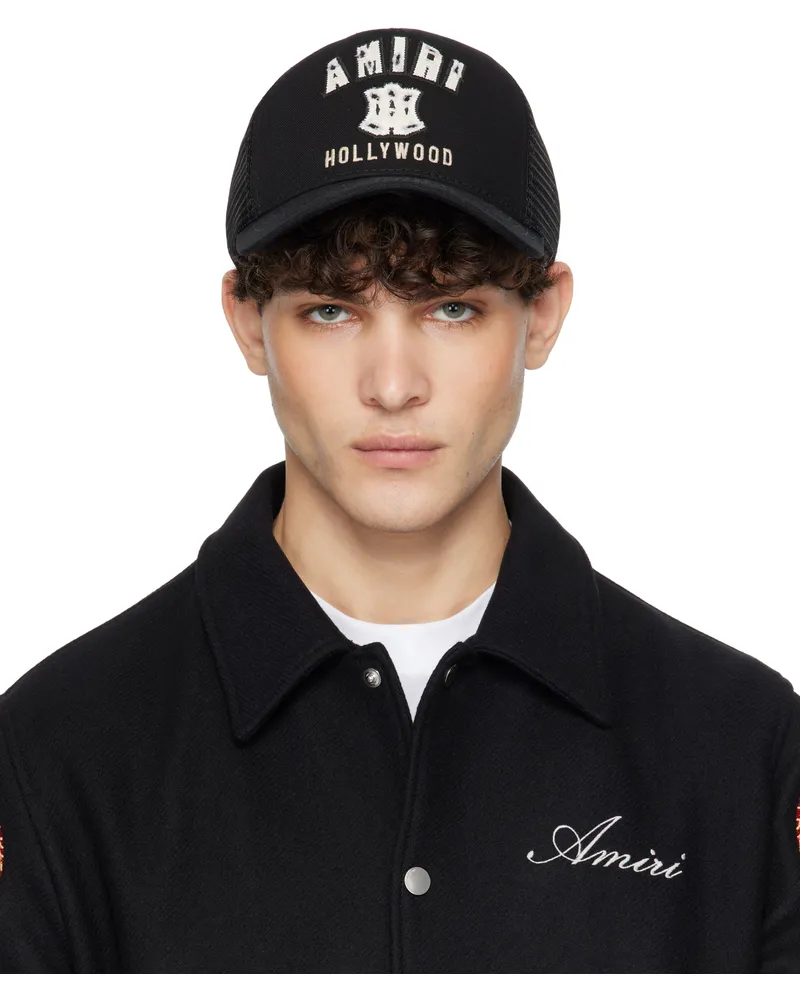 Amiri Black 'MA' Hollywood Trucker Cap Black