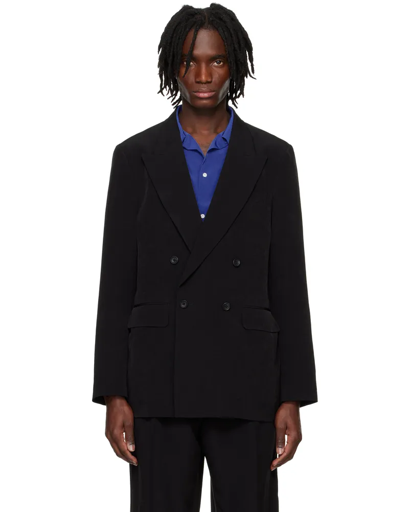 RAINMAKER KYOTO Black Double Breasted Blazer Black