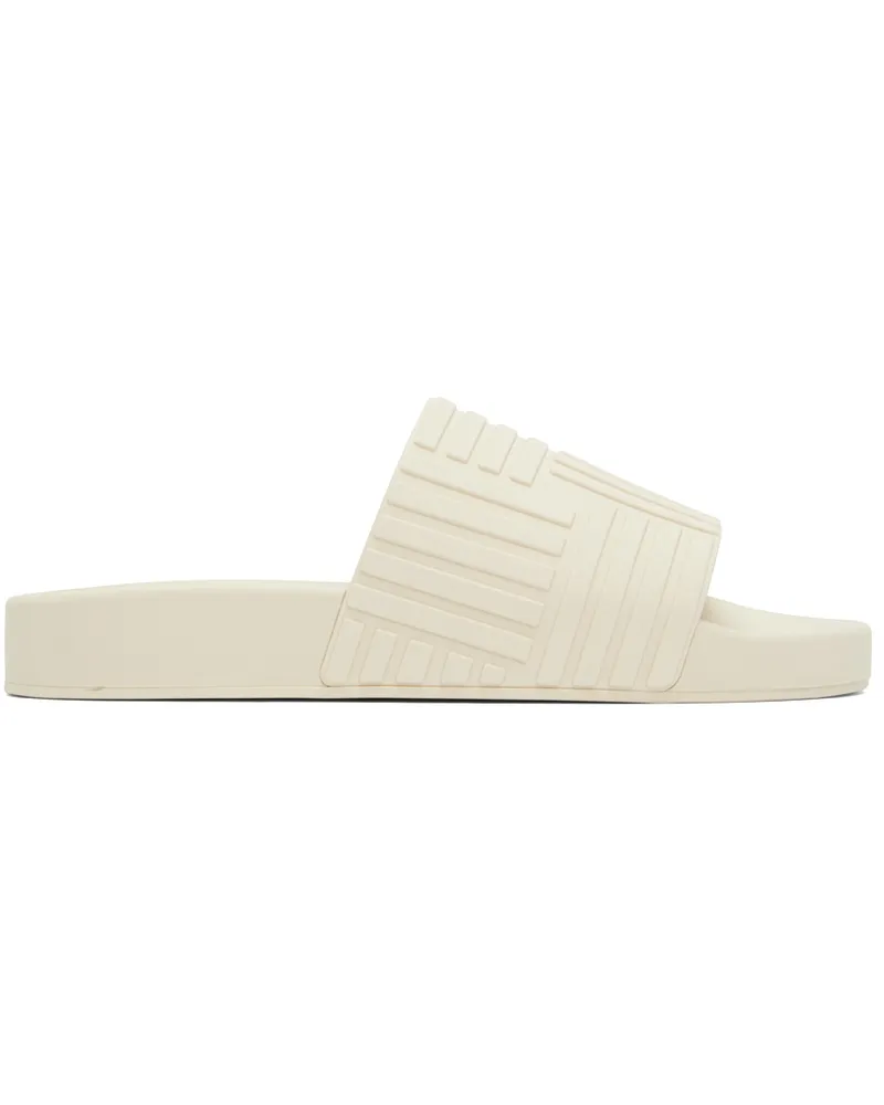 Bottega Veneta Off-White Rubber Slides 9031