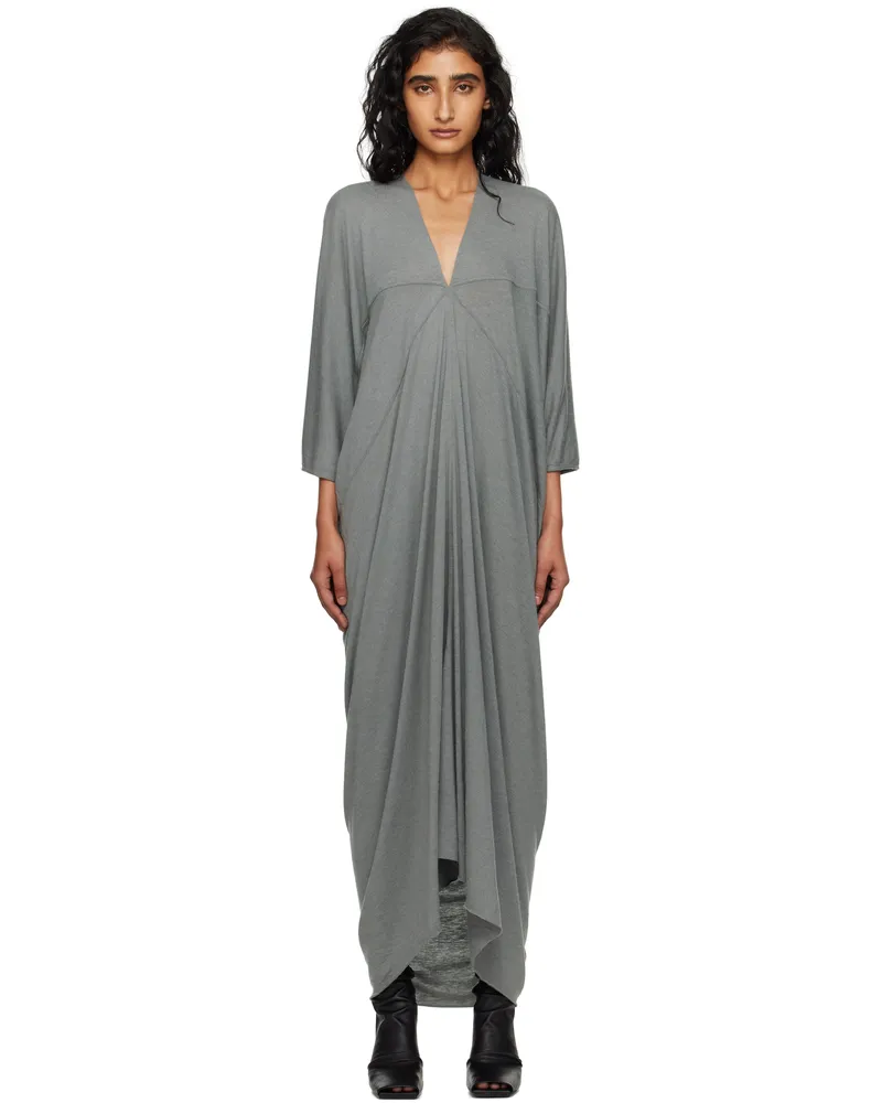 Rick Owens Gray Concordians Kite Maxi Dress 06