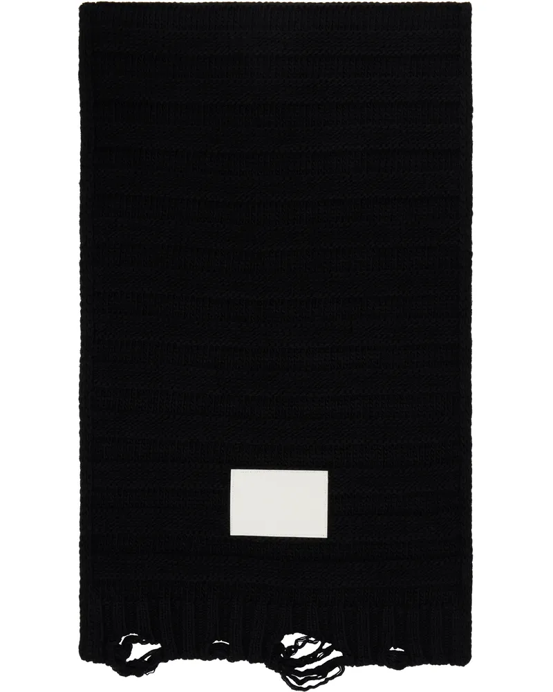 Maison Margiela Black Wool Scarf 900