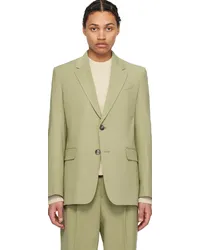 AMI Paris Khaki Two-Button Blazer Olive