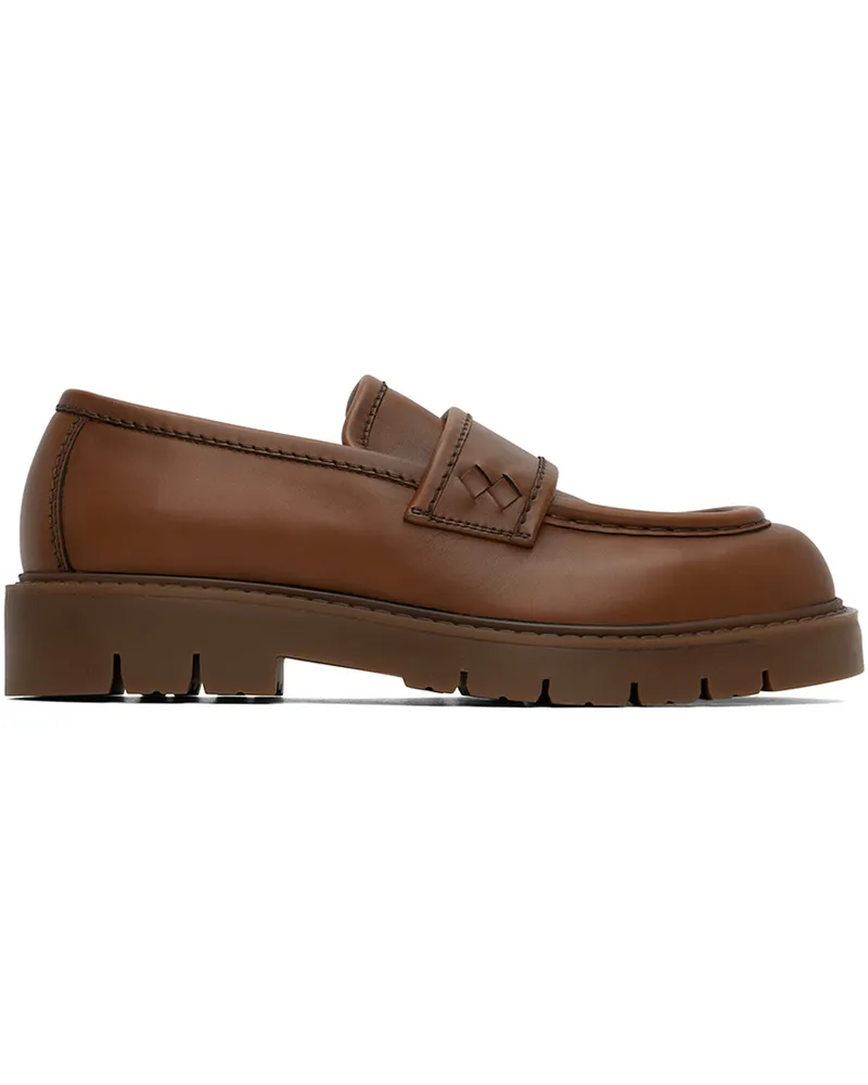 Bottega Veneta Brown Haddock Loafers 2742