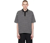Black & White Stripe Polo