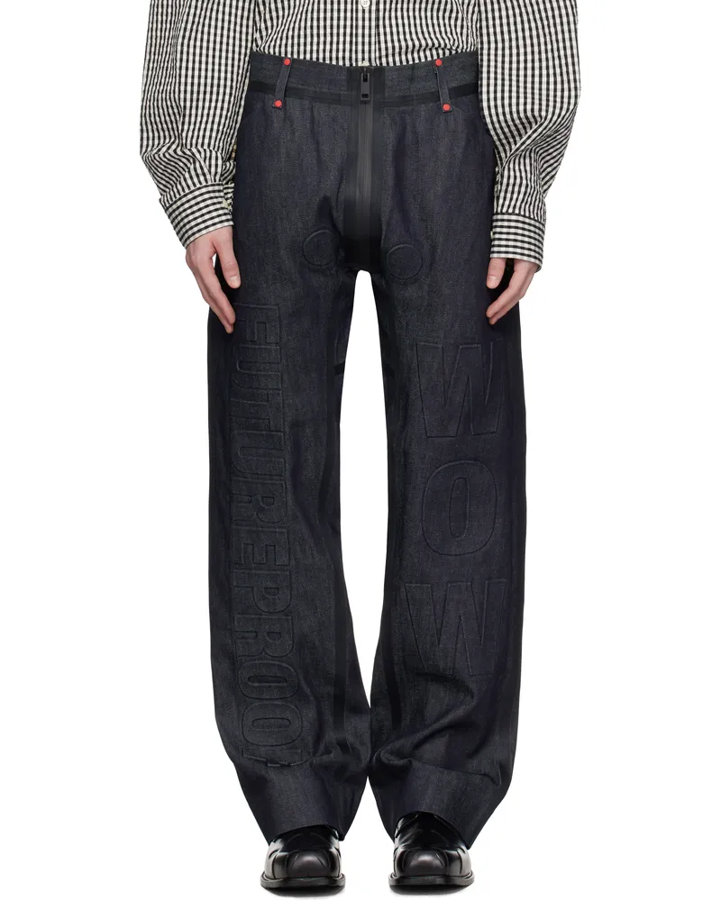 Walter van Beirendonck Navy G-Star Edition Basic Jeans Kir