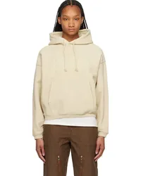 Stüssy Beige Appliqué Hoodie Sand