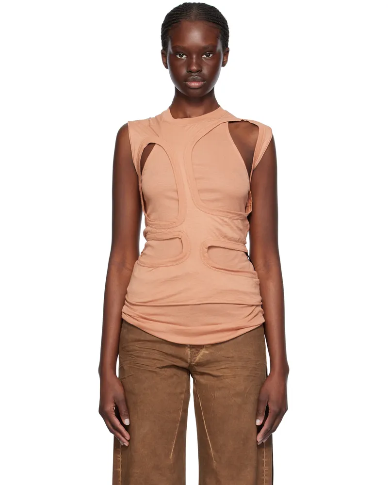 DRKSHDW by Rick Owens Pink Membrane I Tank Top 13