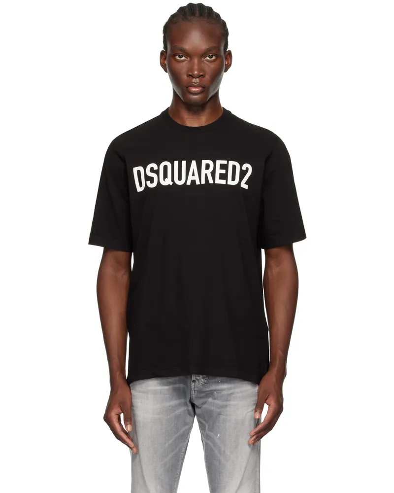 Dsquared2 Black Loose Fit T-Shirt 900