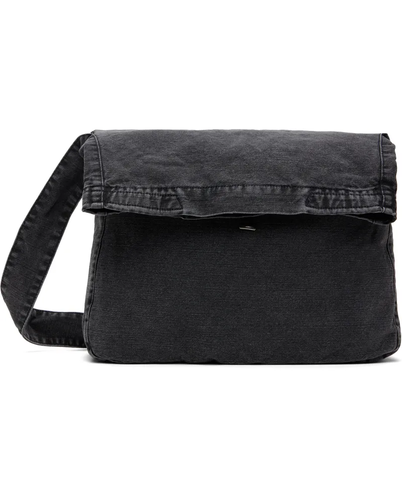 Our Legacy Gray Sling Bag Black