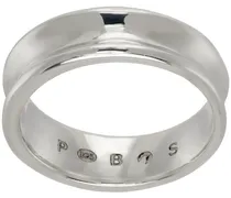 Silver Oyer Band Ring