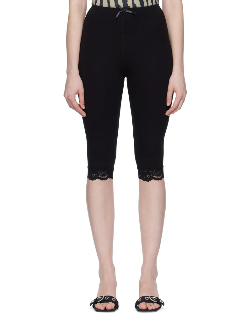 Miaou Black Billy Capri Short Leggings Black