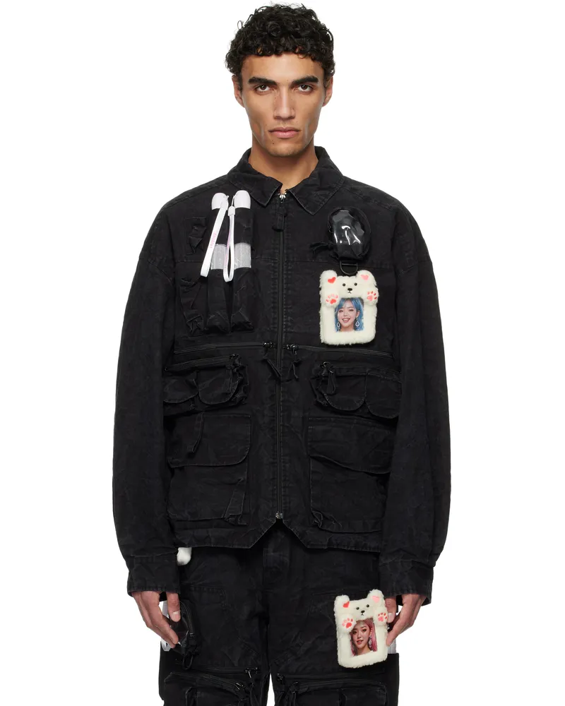 Doublet Black Oshi-Katsu Pocket Jacket Black