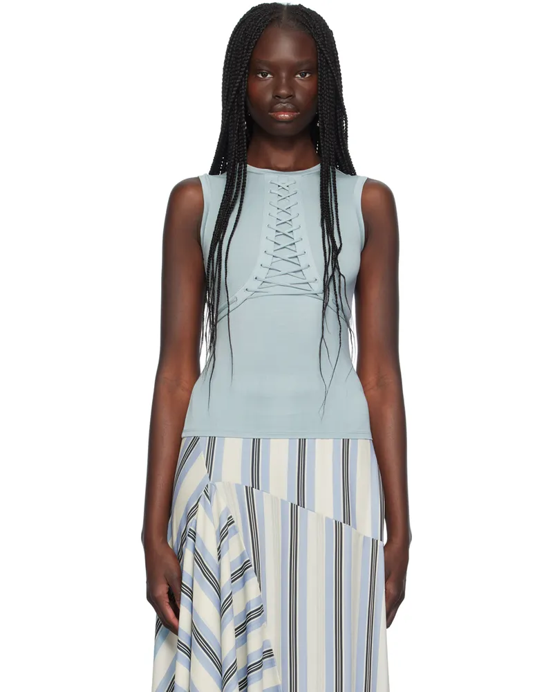 Miaou Blue Zora Tank Top Aire