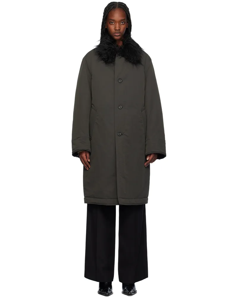 Our Legacy Gray Polar Coat Vapor