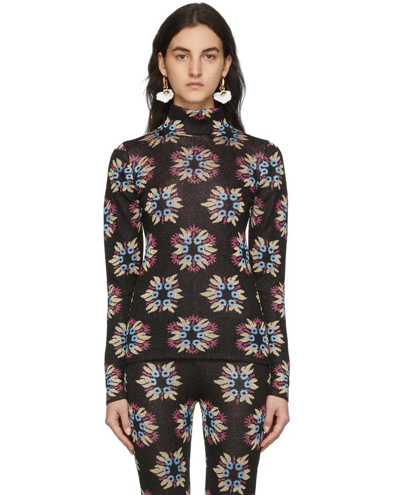 Paco Rabanne SSENSE Exclusive Black & Multicolor Jacquard Knit Capsule Sweater M006