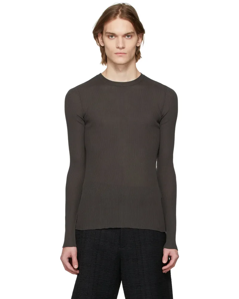 GAUCHERE SSENSE Exclusive Grey Knit T-Shirt 3001