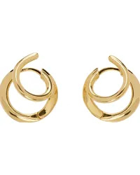 PANCONESI Gold Stellar Hoop Earrings Brass