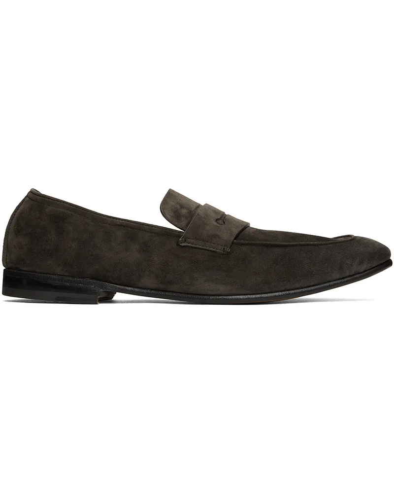 Ermenegildo Zegna Brown Suede L'Asola Loafers 212