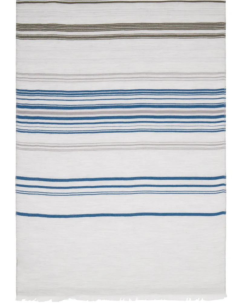Paul Smith Gray Thin Stripe Scarf 70